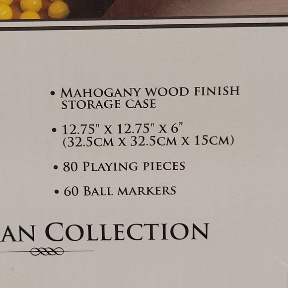 Deluxe Game House Mahogany Wood Style Craftsman Collection 10 Game Boards NEW - Picture 10 of 11